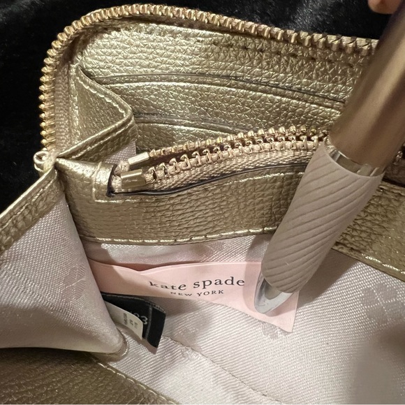 Kate Spade Gold Metallic Wallet - Picture 6 of 11